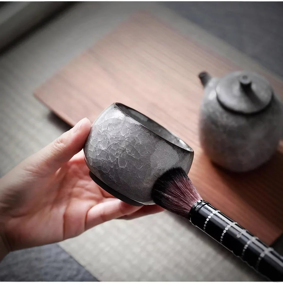 Cracked Ice Glaze Ceramic Tea Cup Set Single Couple Gongfu Tea Cups Chinese Style Tea Drinking Cup With Ice Crazing